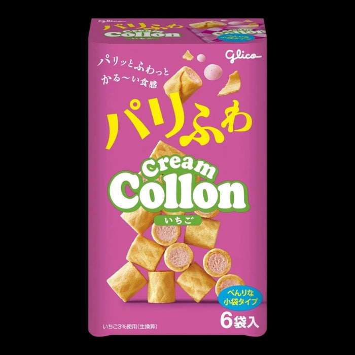 Glico Cream Collon Strawberry 6-Pack 81g