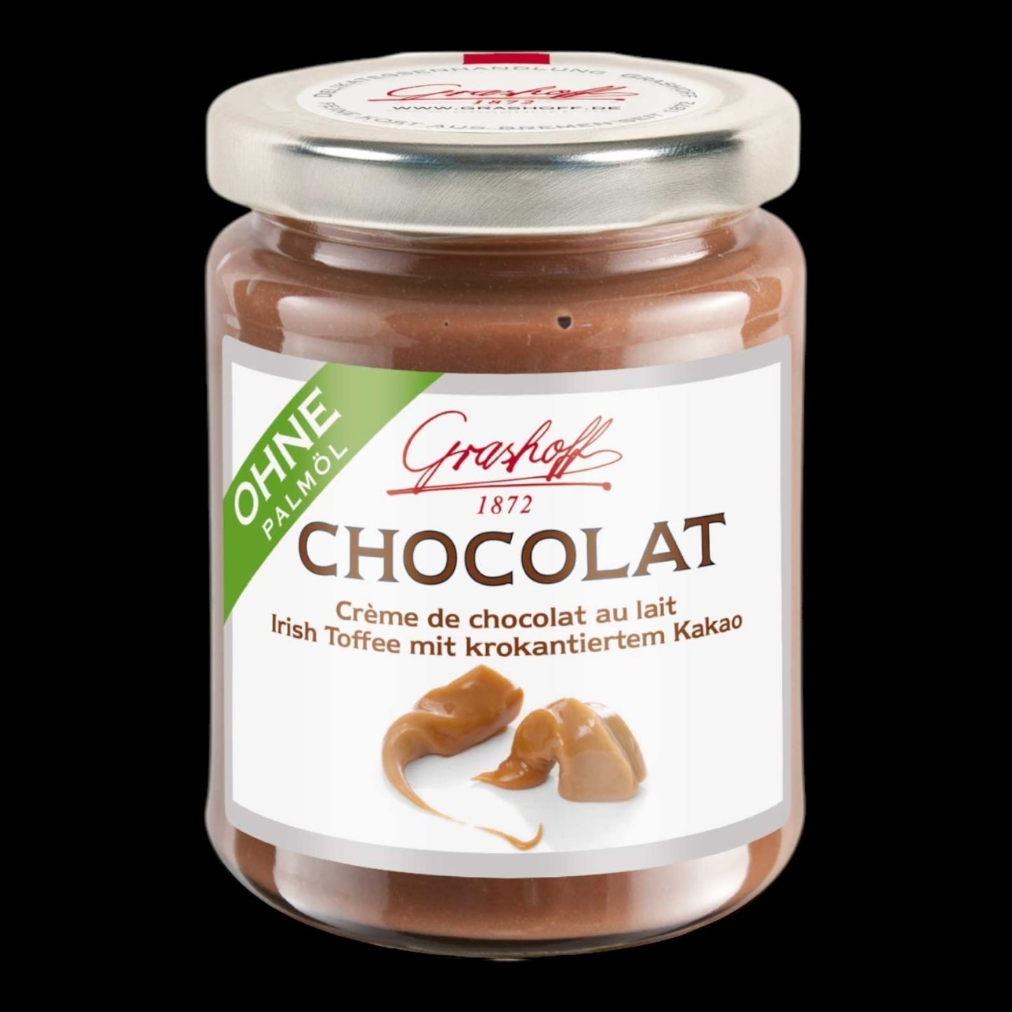 Grashoff Chocolat Crème de chocolat au lait Irish Toffe mit Kakao 250g