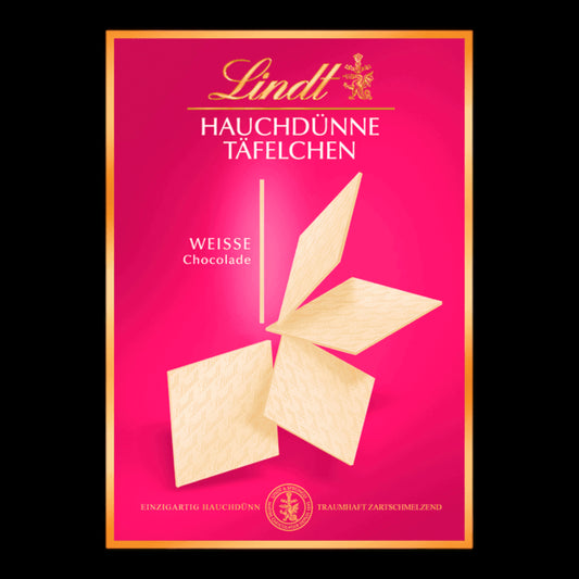 Lindt Hauchdünne Täfelchen Weiß 125g