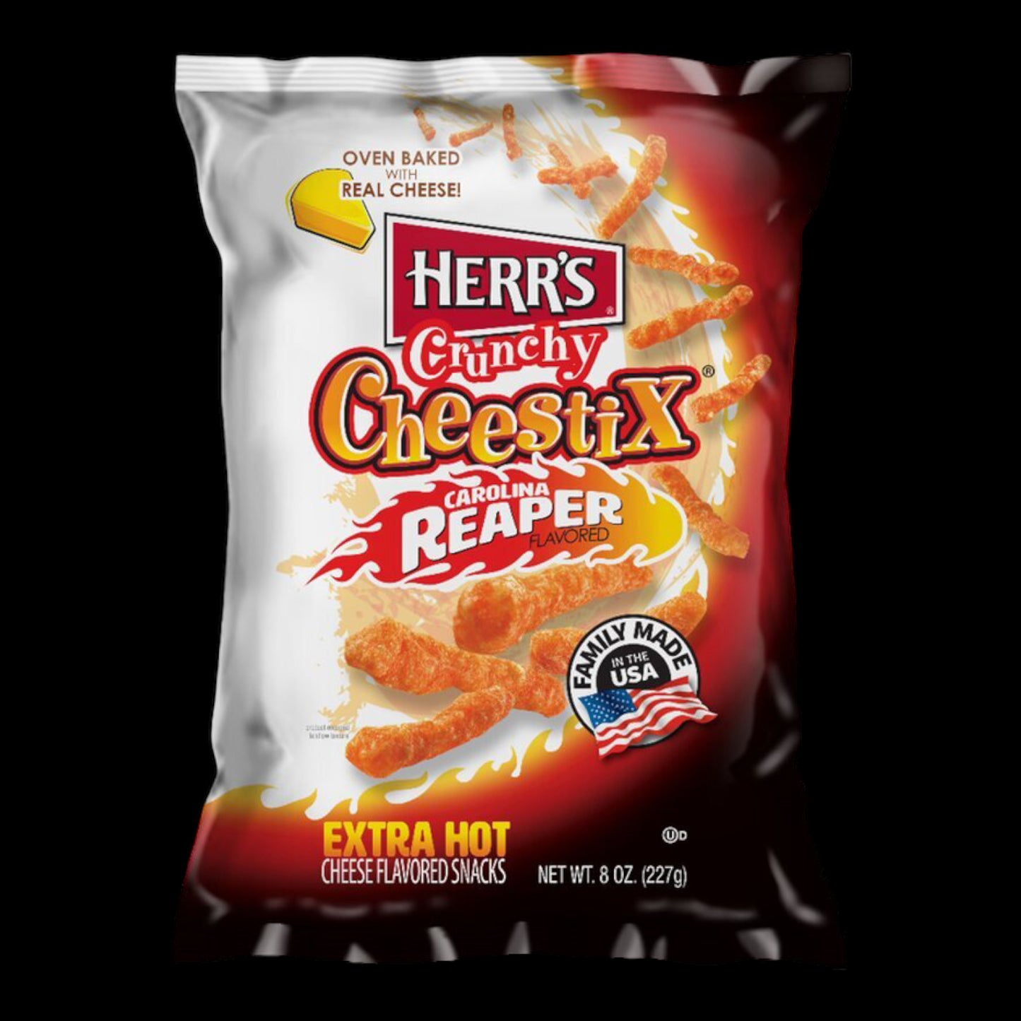 Herr´s Crunchy Cheestix Carolina Reaper 227g