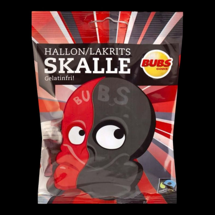 Bubs Skulls Raspberry Liquorice 90g