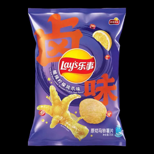 Lay's Hot and Sour Lemon Chicken Feet 70g (Limited Edition)