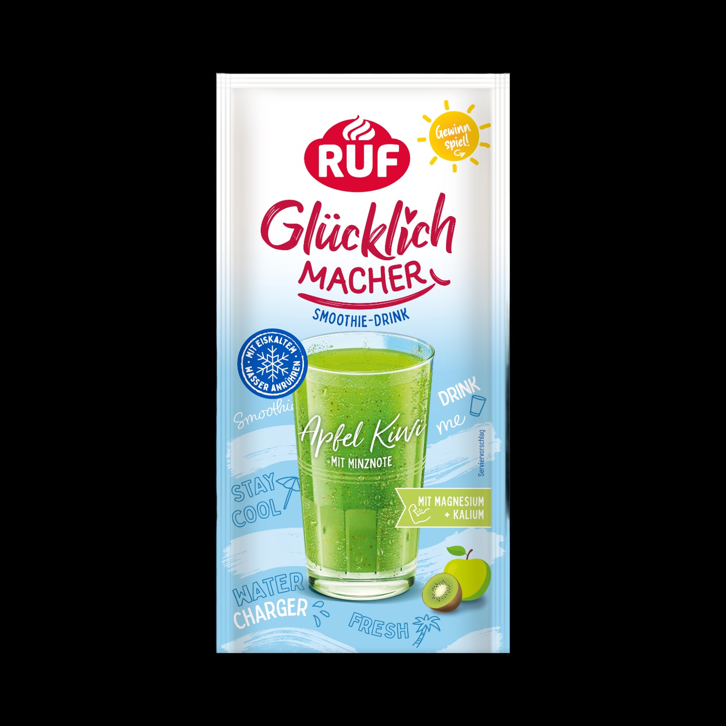 RUF Glücklichmacher Smoothie-Drink Apfel Kiwi 48g