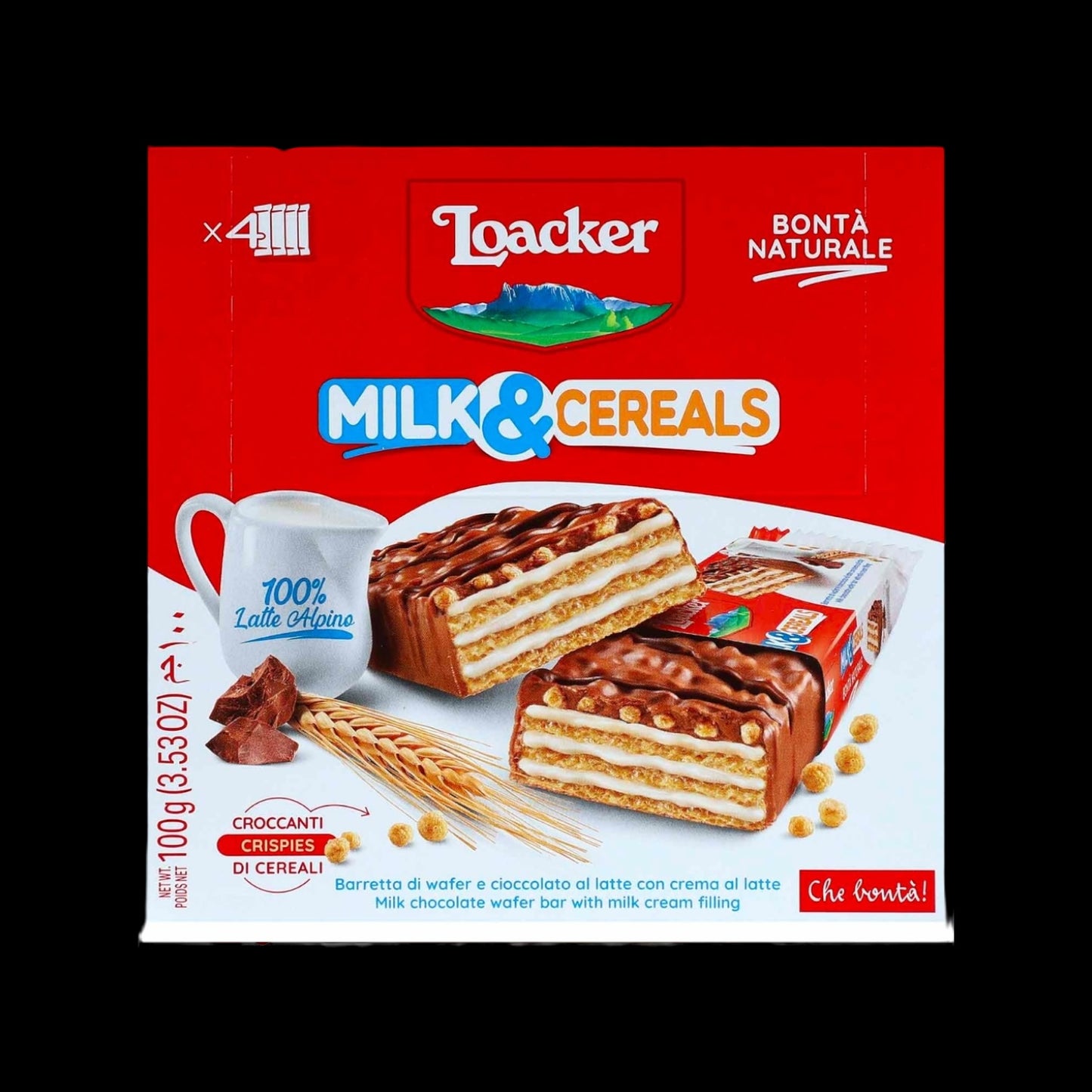 Loacker Milk & Cereals 4x25g