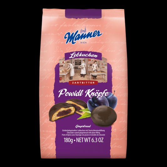 Manner Lebkuchen Powidl Knöpfe Zartbitter 180g