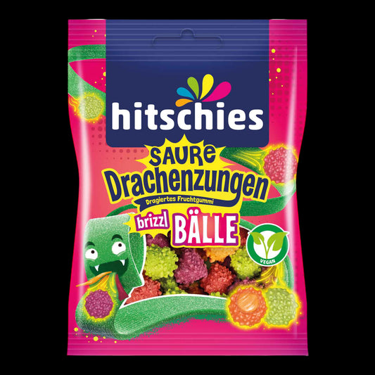 hitschies Saure Drachenzungen brizzl Bälle 100g