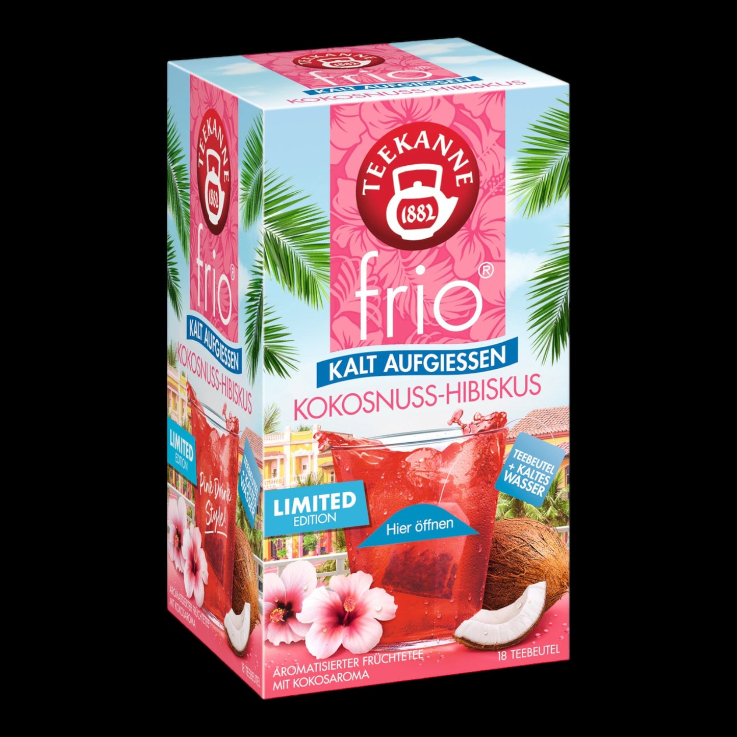 Teekanne frio Kokosnuss-Hibiskus 18er - Limited Edition