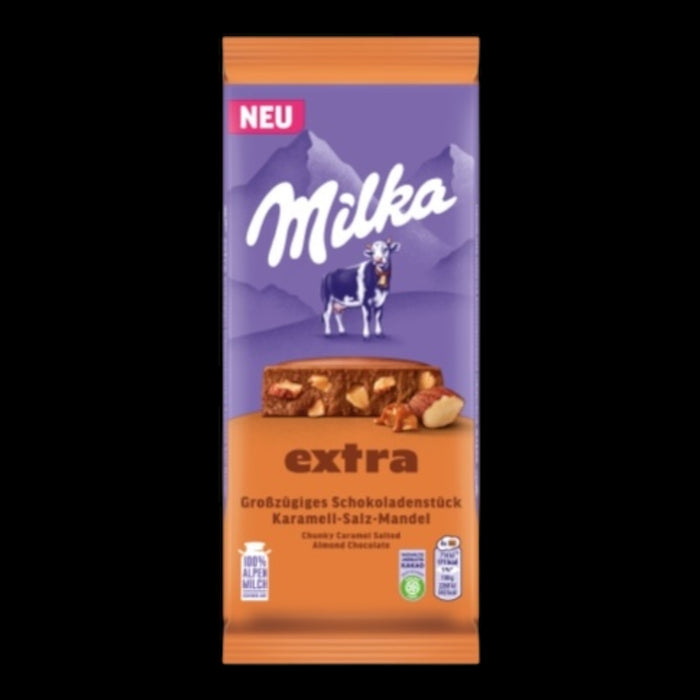 Milka Extra Karamell-Salz-Mandel 190g