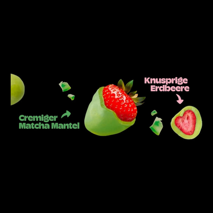 nucao Health Bar Schokofrüchte Crunchy Matcha Erdbeeren Bio 50g