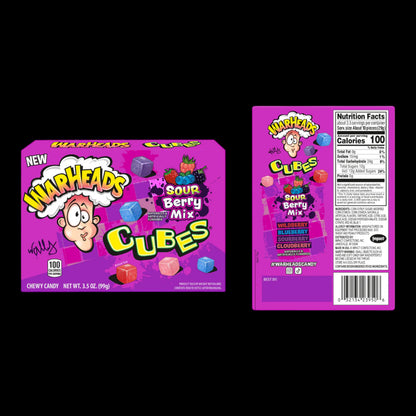 Warheads Cubes Sour Berry Mix 99g