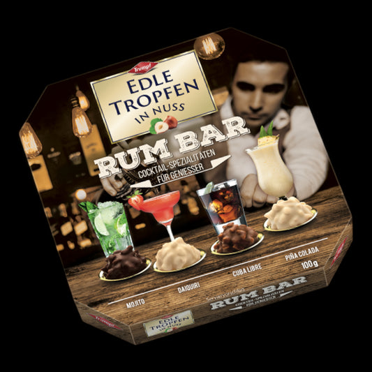 Trumpf Edle Tropfen in Nuss Rum Bar 100g