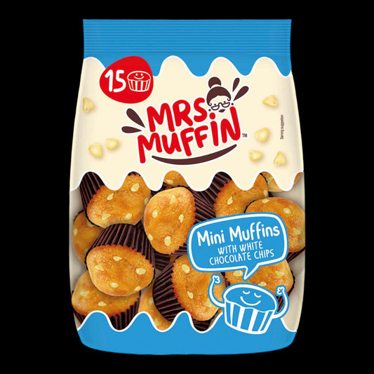 Mrs. Muffin Mini Muffins with white Chocolate Chips 225g