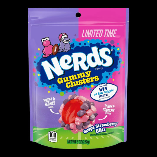 Nerds Gummy Clusters Grape Strawberry Blitz 227g - Limited Edition