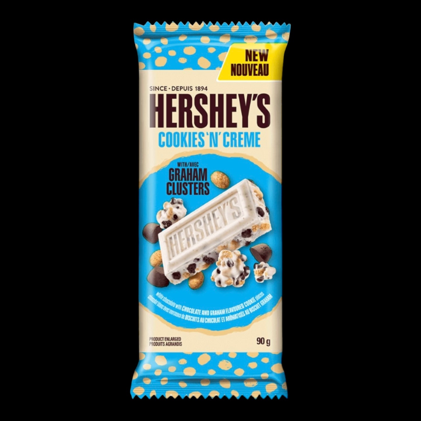 Hershey's Cookies n Cream with Graham Cluster Bar 90g