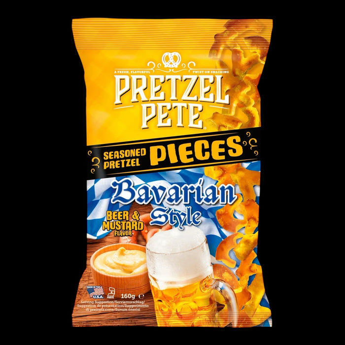 Pretzel Pete Pieces Bavarian Style Beer & Mustard 160g