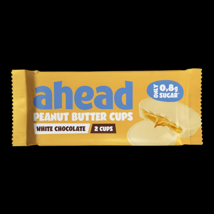 Ahead White Peanut Butter Cups 34g - Low Sugar