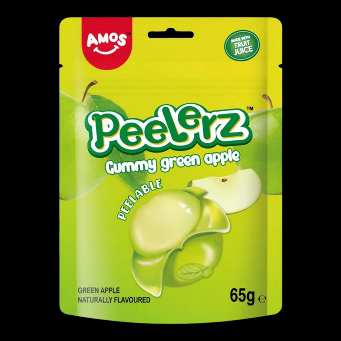Amos Peelerz Gummy Green Apple 65g