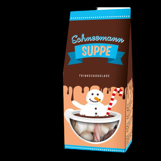 Schneemann Suppe Trinkschokolade