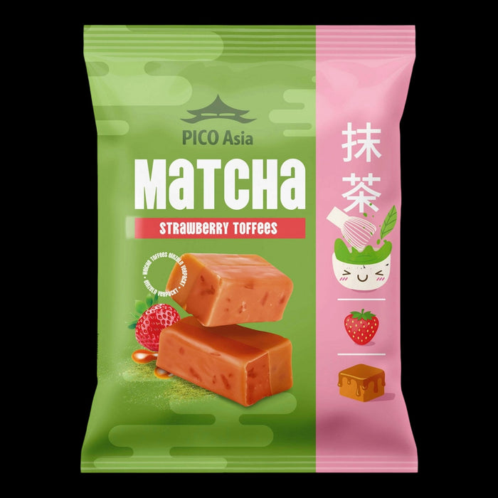 Pico Asia Matcha Strawberry Toffees 200g
