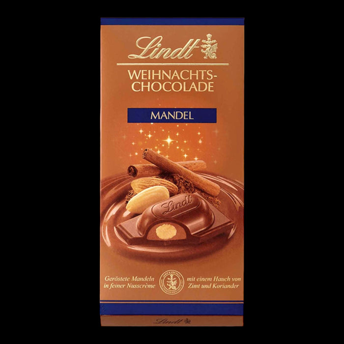 Lindt Weihnachts-Chocolade Mandel Tafel 100g
