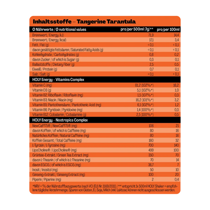 Holy Energy Tangerine Tarantula Mandarine 1x0,5l