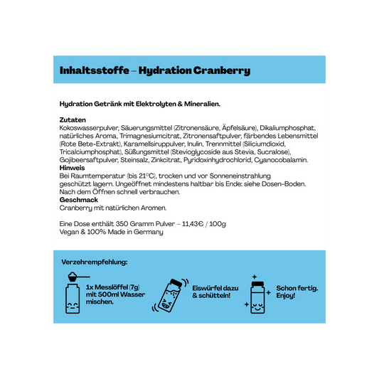 Holy Hydration Cranberry 1x0,5l