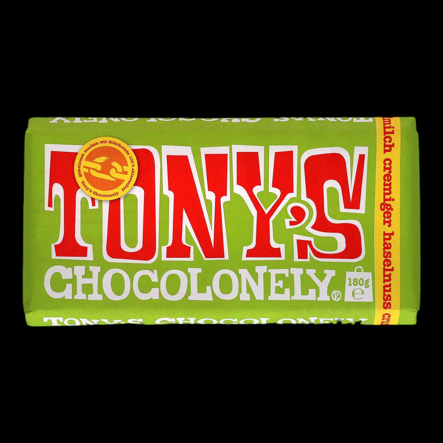 Tony's Chocolonely Vollmilchschokolade Cremiger Haselnuss Crunch 180g