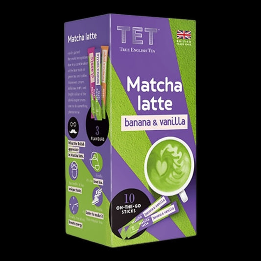 TET Matcha Latte banana & vanilla, 10 Portionssticks