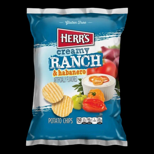 Herr´s Creamy Ranch and Habanero Potato Chips 170g