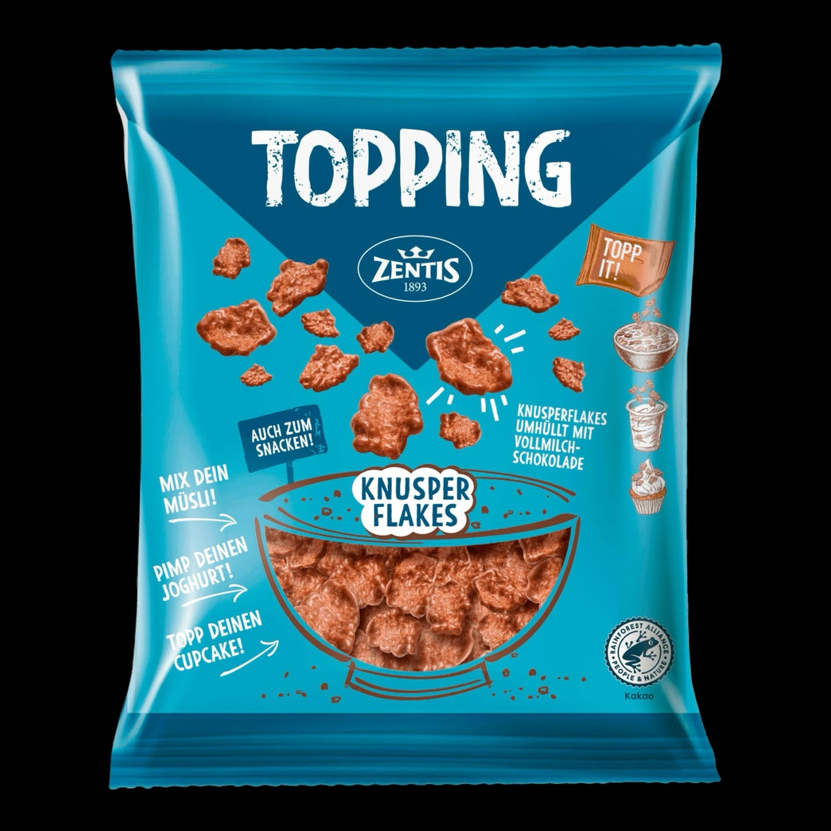 Zentis Topping Knusper Flakes 100g - candymen.ch