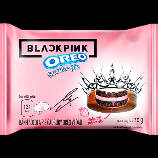 Oreo Black Pink Chocopie Strawberry Edition 30g