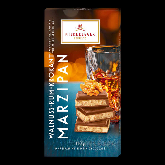 Niederegger Marzipan Tafel Walnuss-Rum-Krokant 110g