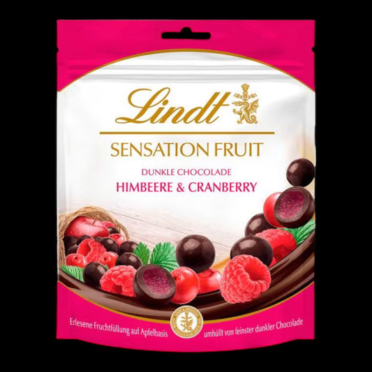 Lindt Sensation Fruit Dunkle Chocolade Himbeere & Cranberry 150g