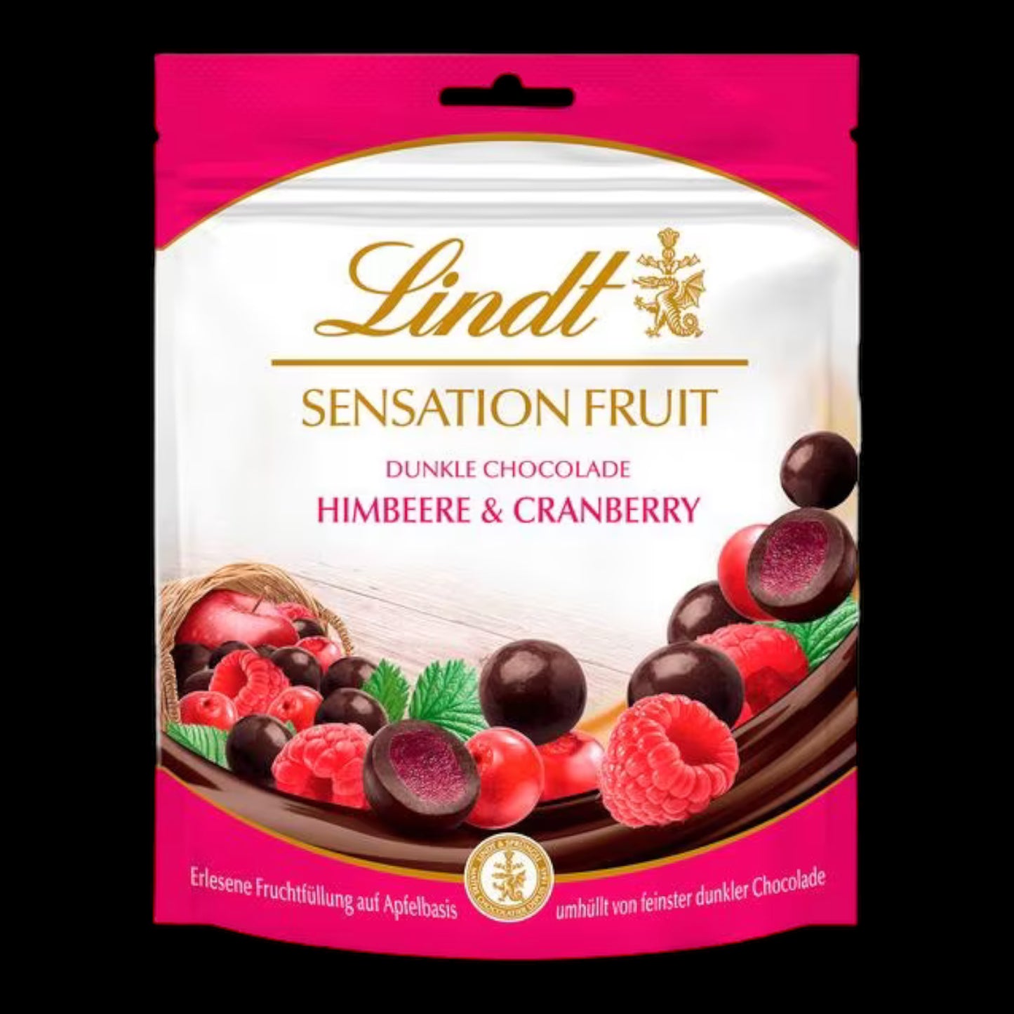 Lindt - Sensation Fruit Raspberry & Cranberry - 150g 
