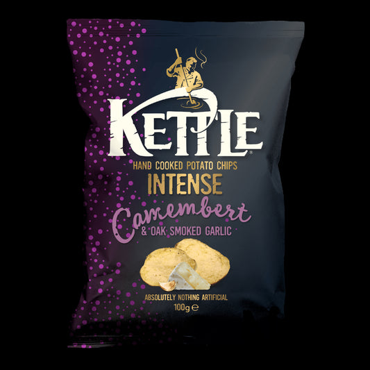 Kettle Intense Camembert & OAK smoked Garlic 100g - Limited Edition