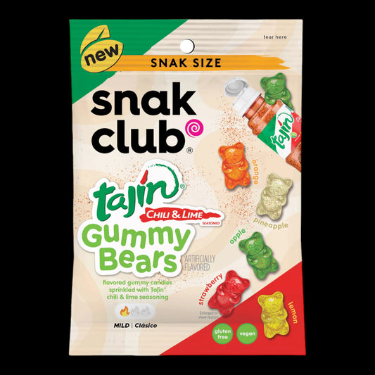 Snak Club Tajin Gummy Bears 113g