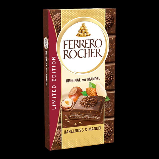 Ferrero Rocher Tafel mit Mandelcreme 90g