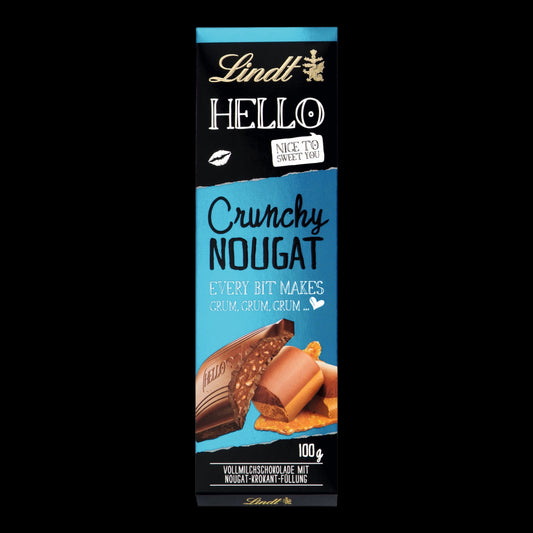 Lindt Hello Crunchy Nougat Tafel 100g