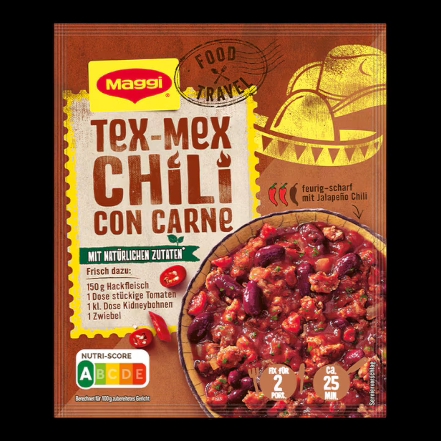 MAGGI Food Travel Fix für Tex-Mex Chili Con Carne 30g