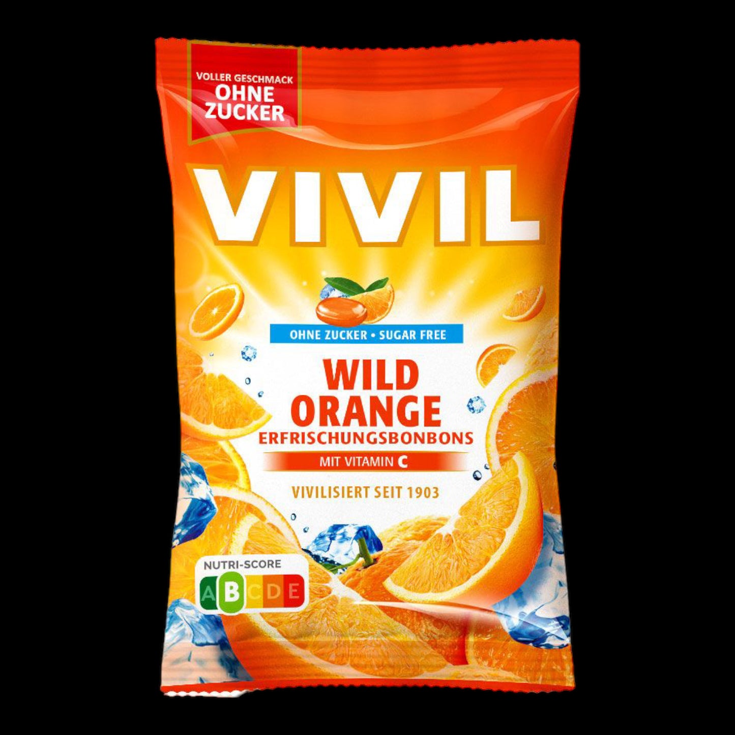 Wild Orange Erfrischungsbonbons ohne Zucker 88g