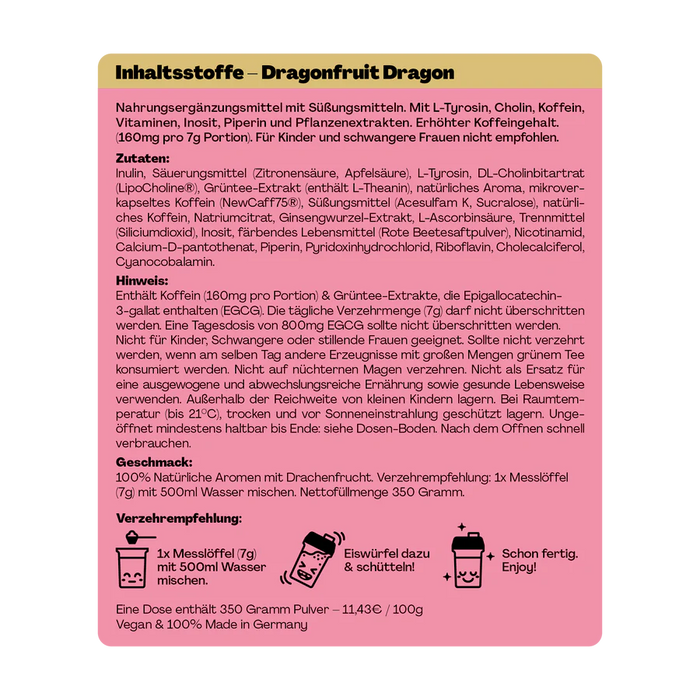 Holy Energy Dragon Fruit Dragon Drachenfrucht 1x0.5l