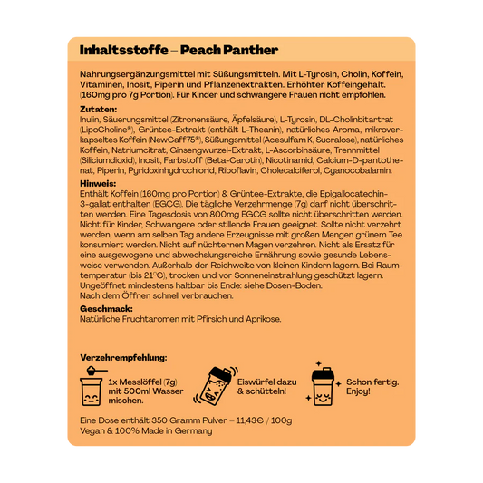 Holy Energy Peach Panther Pfirsich, Aprikosei 1x0.5l
