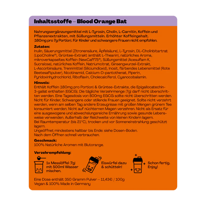 Holy Energy Blood Orange Bat 1x0.5l