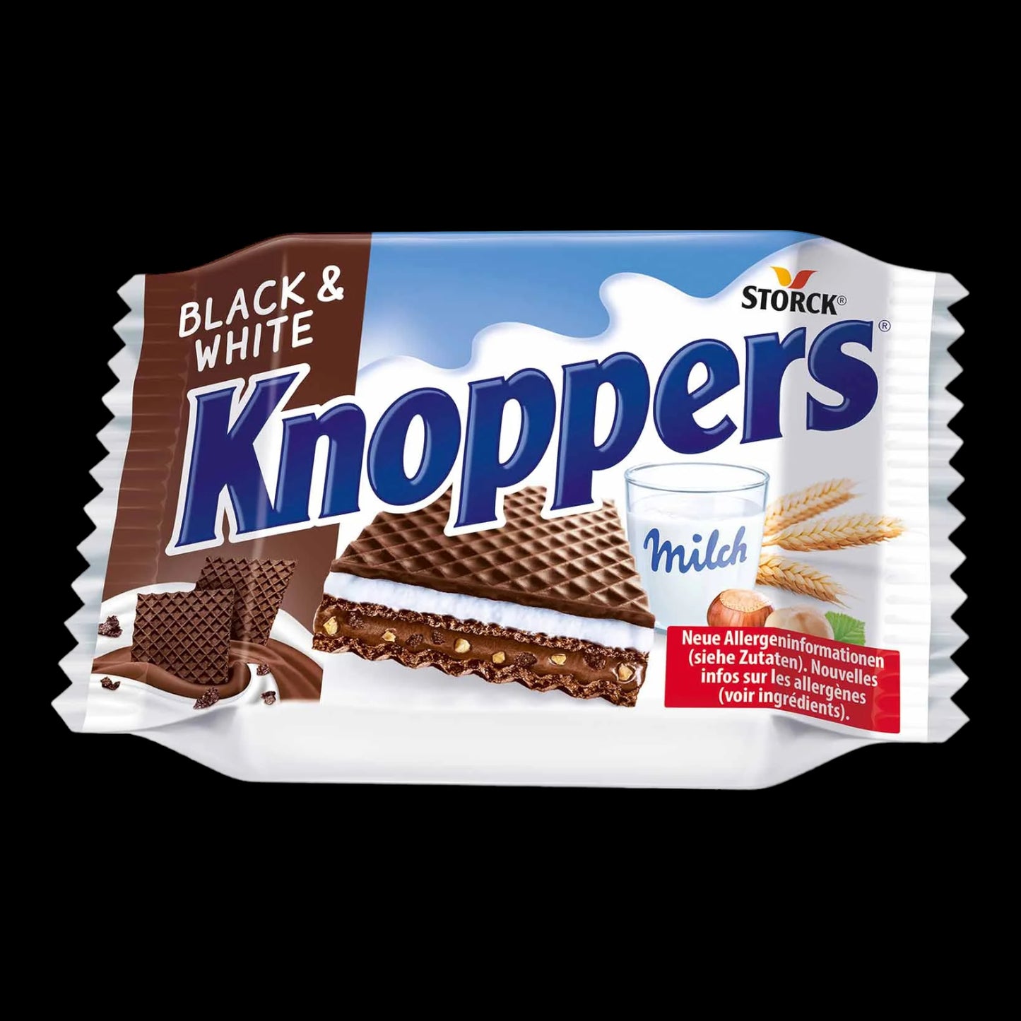 Knoppers Black & White 25g