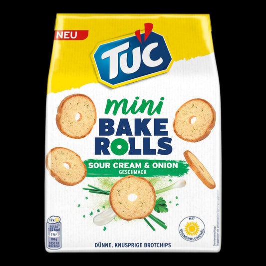 TUC Bake Rolls Mini Sour Cream & Onion 150g