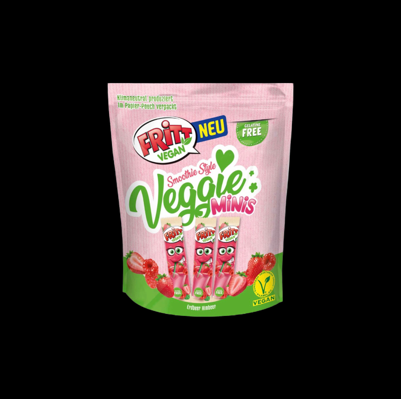 Fritt Vegan Smoothie Style Veggie Minis Erdbeer & Himbeer 135g