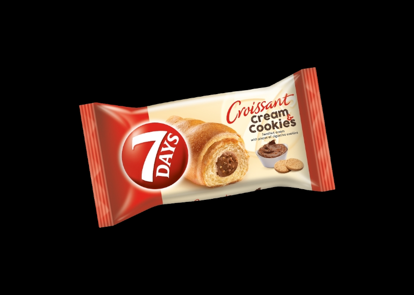 7Days Croissant Cream and Cookies / Haselnuss keks 60g
