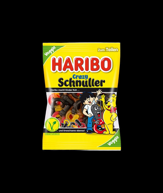 Haribo Crazy Schnuller Fruchtgummi mit Lakritz Gelatine 175g