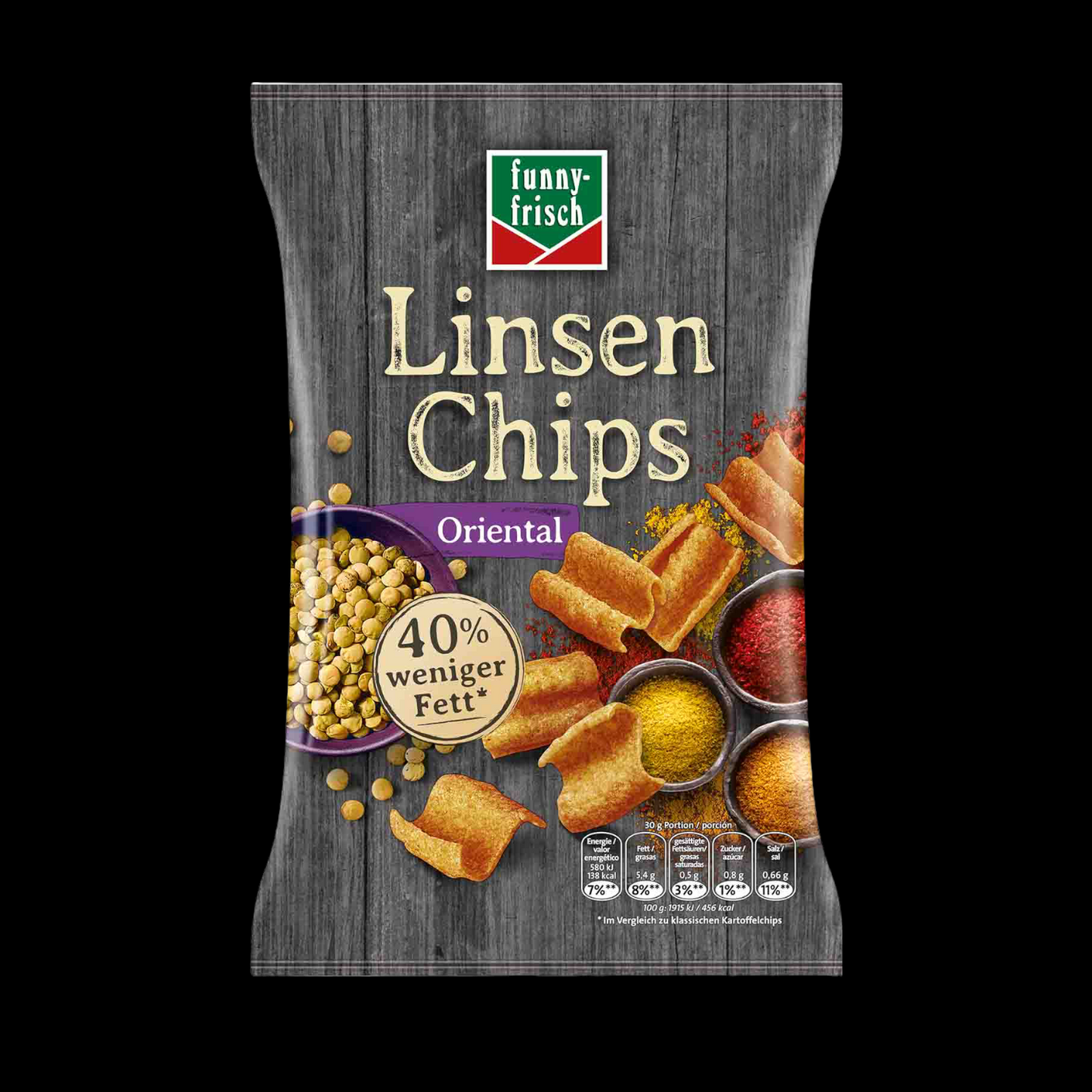 funny-frisch Linsen Chips Oriental 90g