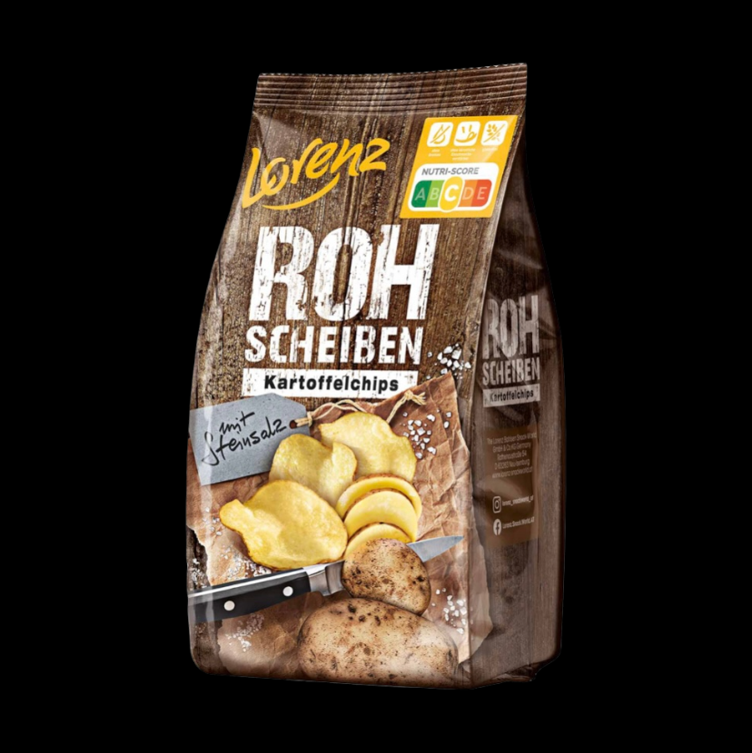 Lorenz Rohscheiben Kartoffelchips Steinsalz 120g